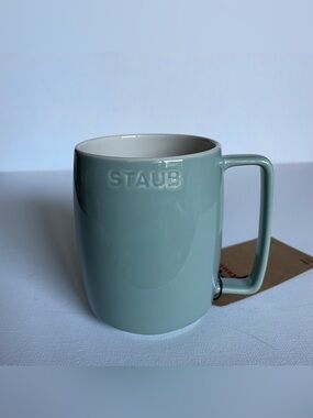 Staub Ceramic Coffee Tea Mug 475 mL/16 oz Eucalyptus *New With Tag*